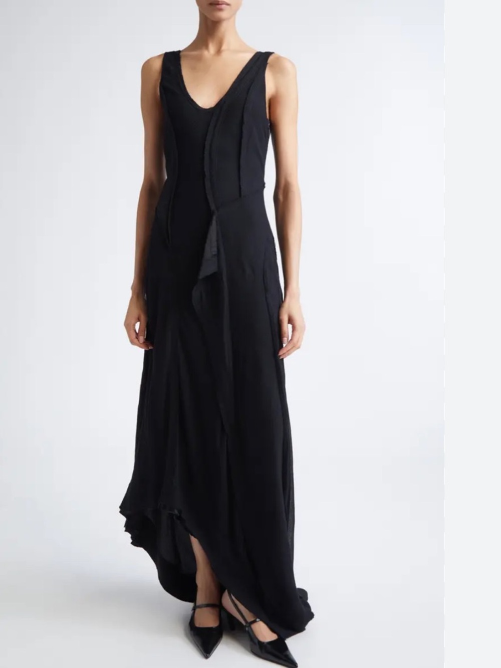 Jason Wu Collection Saks Fifth Ave wool Chiffon Asymmetric gown 2, 495 at Saks